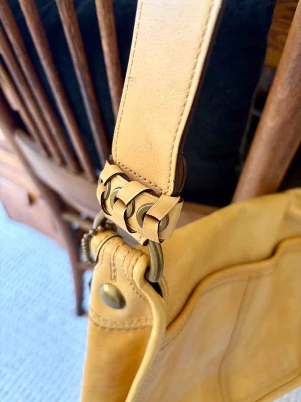 Coach Bleecker Tattersall Flap Shoulder Bag in Natural -EUC - Picture 8 of 14